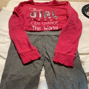 Size 10 girls top, legging set( Top: ps from Aéropostale)